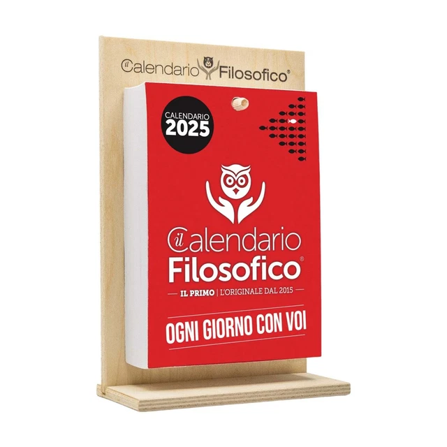 Calendario Da Tavolo In Dialetto Bergamasco "Mòla Mìa!" - Legno, 10x15 Cm, Con Proverbi E Dizionario, Idea Regalo Originale