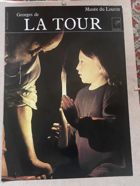 Affiche Georges de la Tour. Années 80 Musee du Louvre.