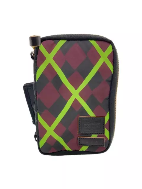 PORTER × MARNI HOLDING ZIP WALLET 15PR Multicolor Check Men's PFPO0003Q0 Used