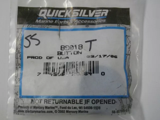 Mercury Marine Quicksilver MerCruiser 89018T remote control throttle button OEM