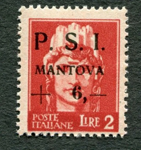 PSI MANTOVA 2L, Italy first CITY ISSUE after FALL OF FASCISM - MNH/OG 1945 (177)