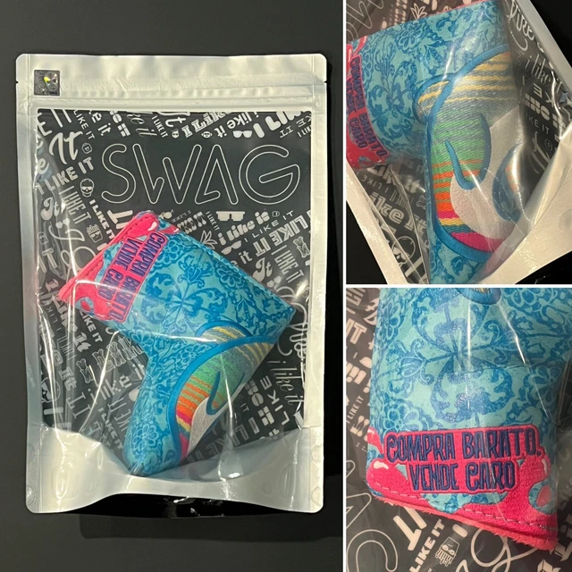 SWAG GOLF COTM May 2023 Serape Flipper Blade Cover Blue/Pink Cover of
