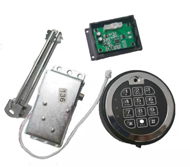 Electronic Lock for Depository Safe /Replace Barska Safe /Solenoid Gun safe Lock