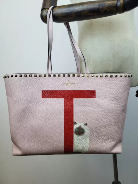Valentino Garavani Rockstud Pet Tote Bag Pink