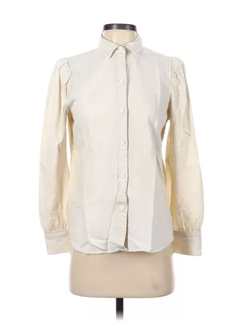 RAILS WOMEN IVORY Long Sleeve Button-Down Shirt XS $46.74 - PicClick