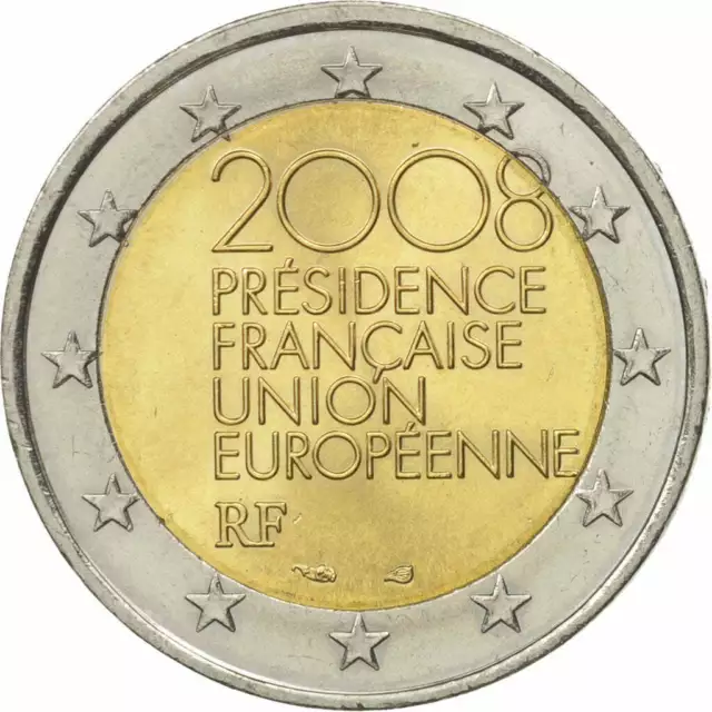 FRANCIA 2 euro 2008 PRESIDENZA DEL CONSIGLIO EUROPEA FDC da rotolino UNC FRANCE