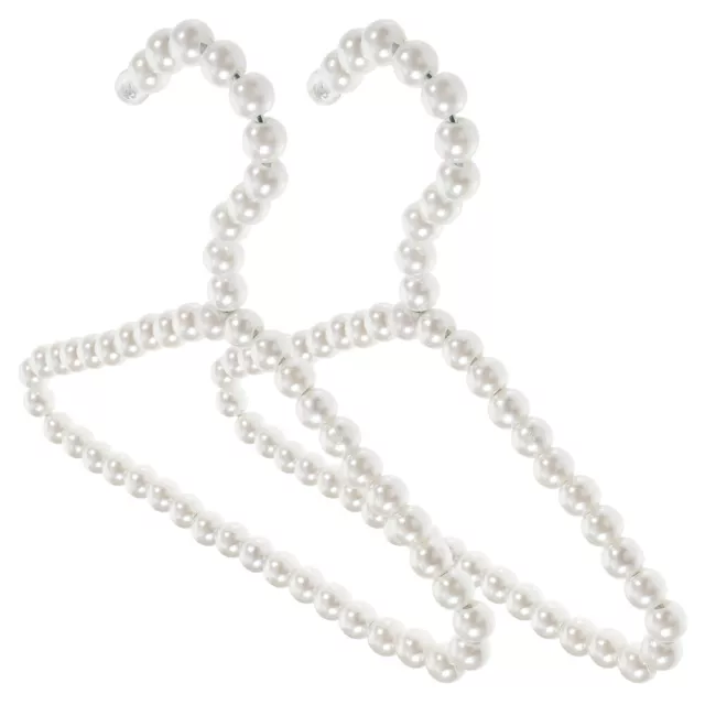 2 Pcs Coat Hanger Pearl Baby Small Hangers for Kids Clothes