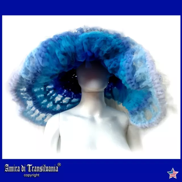 hat woman royal ascot kentucky derby weeding luxury party blue fashion iconic by