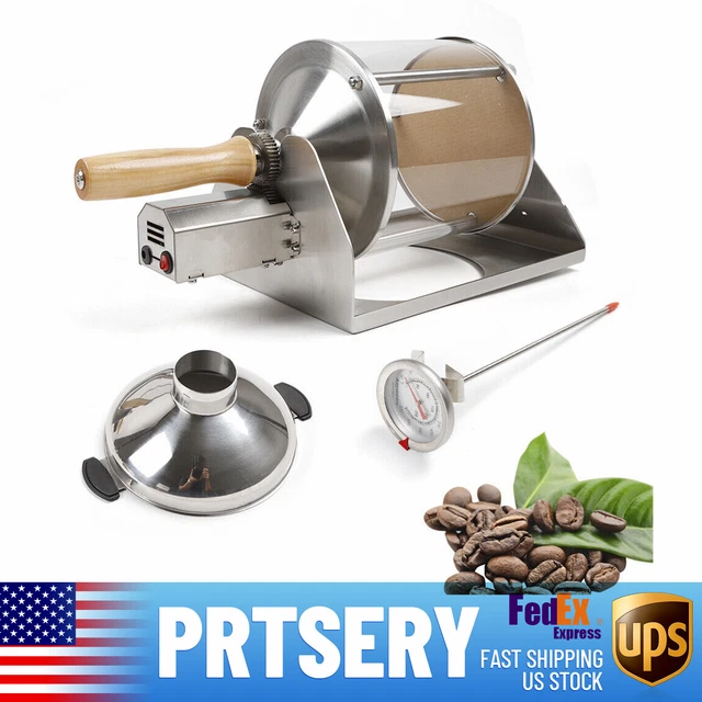 ELECTRICAL COFFEE BEAN Roaster Roasting Machine Home Coffee Shop Wooden