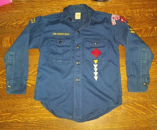 OFFICIAL BSA BOY Scout Cub uniform shirt Sanforized West Des Moines