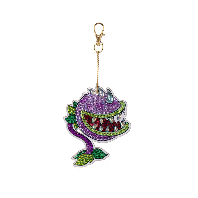 Cartoon Diamond Painting Keychain DIY Luminous Key Ring Pendant (DSK042) FS2#