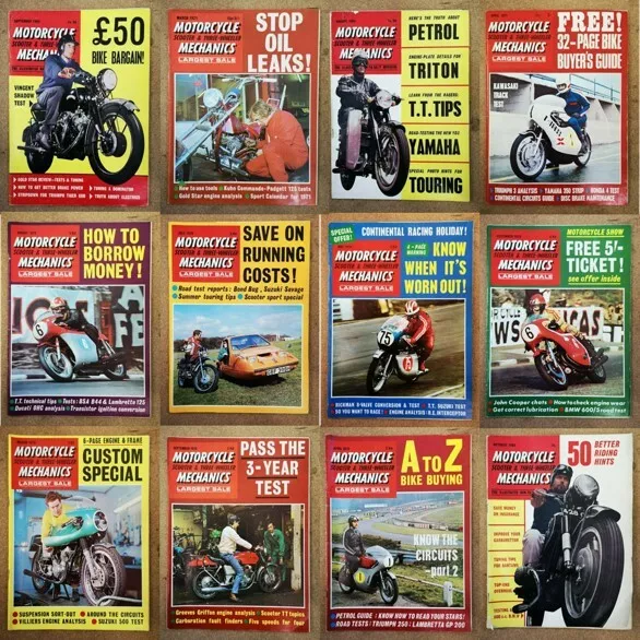 Magazine - Motorcycle Scooter 3 Wheeler Mechanic Contents Index Shown - Various