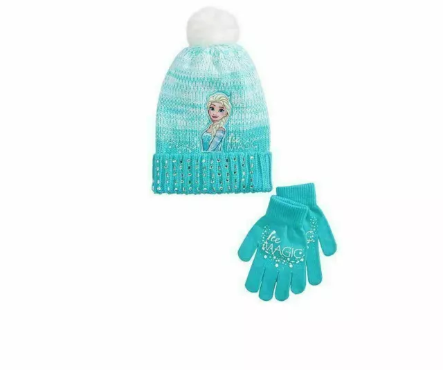 Frozen Little & Big Girls 2-Pc. Hat & Gloves Set