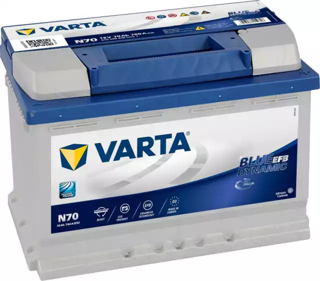 BATTERIE VARTA START-STOP Blue Dynamic EFB 70Ah/760A (N70) EUR 137,90 -  PicClick FR