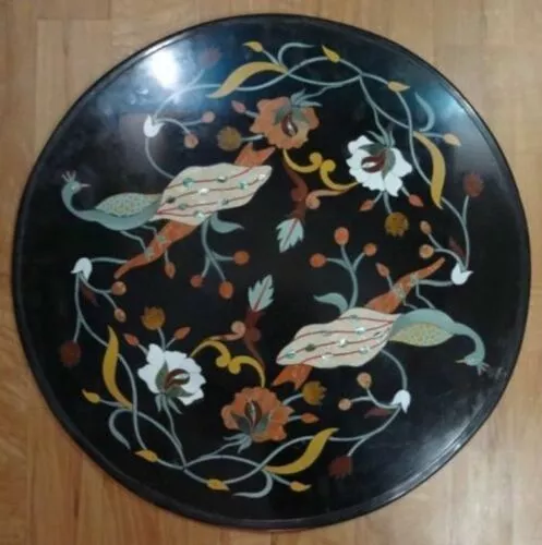 12" Table Marble Inlay Top pietra Dura Home garden coffee dining  Decor b25