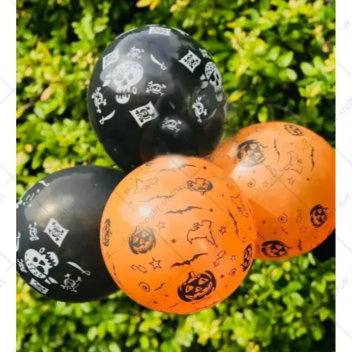 Halloween Palloncini Teschio Zucca Trucco Ortreat Spaventoso Festa Decorazione