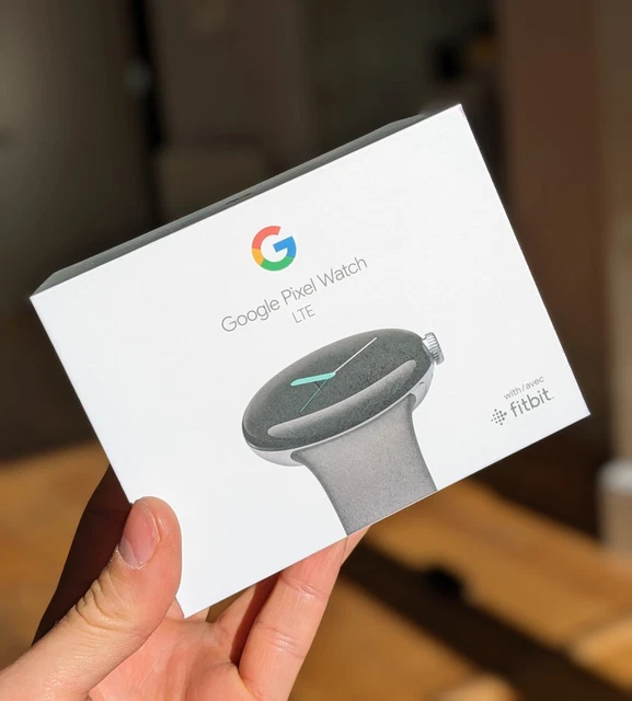 Google Pixel Watch LTE 41mm Polished Silver Stainless Steel Case with Charcoal