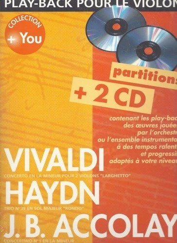 Partition violon - Vivaldi - Play-back pour le violon - Livré avec 2 CD