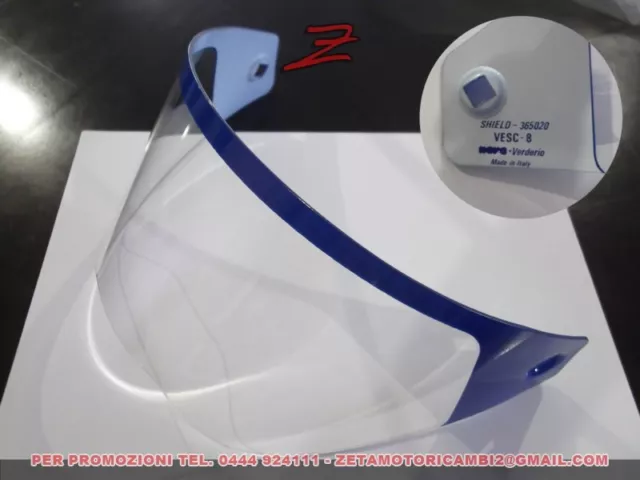 visiera casco integrale integral Nava Integralnava 3 profilo blu 365020 VESC-8