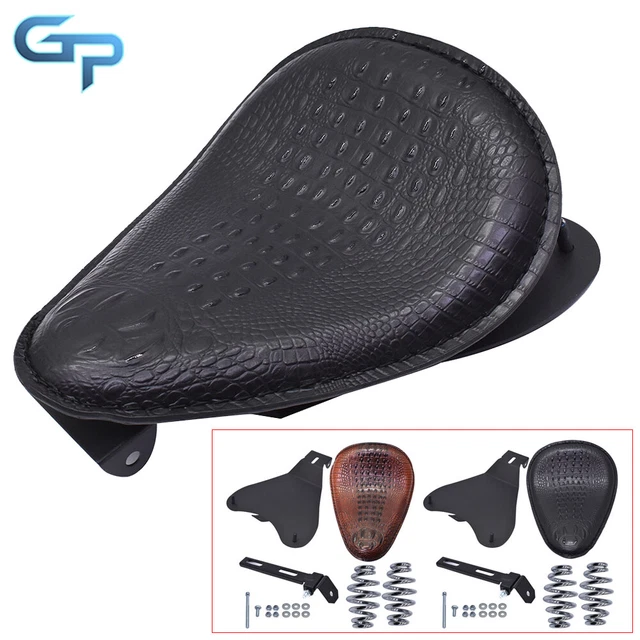 Motorcycle Spring Bracket Solo Seat W/ Base Kit For Bobber Chopper Yamaha