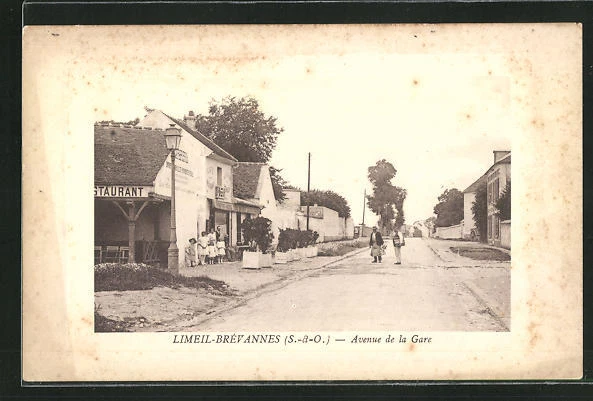 CPA Limeil-Brèvannes, Avenue de la Gare