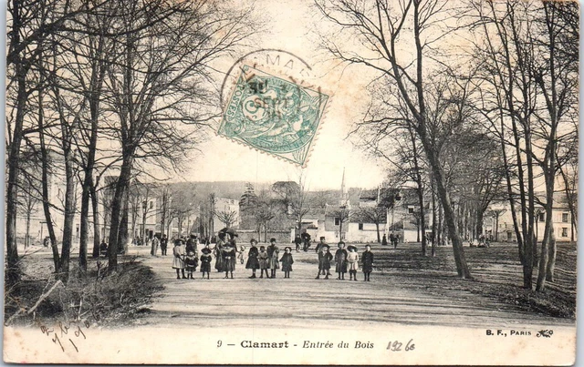 92 CLAMART - vue de l'entree du bois.