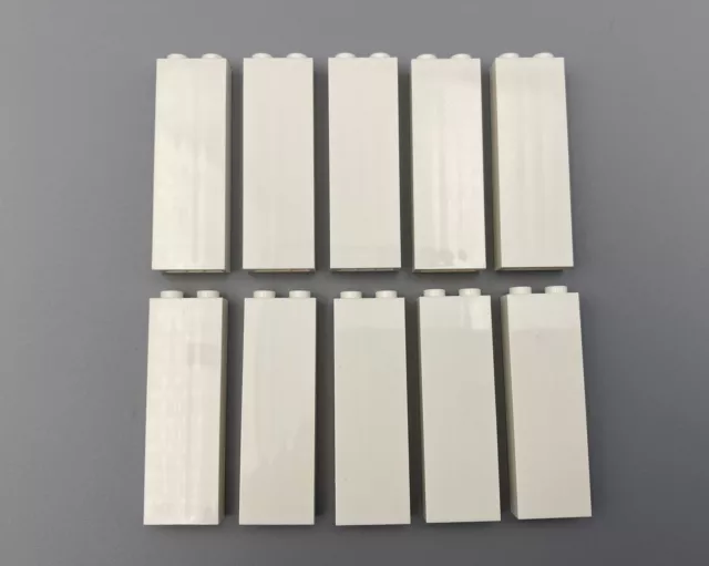 LEGO Lot of 10 WHITE Brick 1 x 2 x 5 Wall Panel #2454 Friends Airport Town City