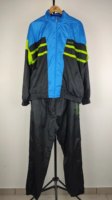 REEBOK TUTA COMPLETA DUE PEZZI Tg. XL TRACKSUIT JACKET PANTS UOMO