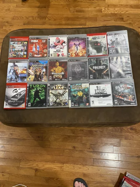 PlayStation 3 (ps3) 18 Game Lot- Blood Drive, GTA, NCAA, Eat Lead, And More