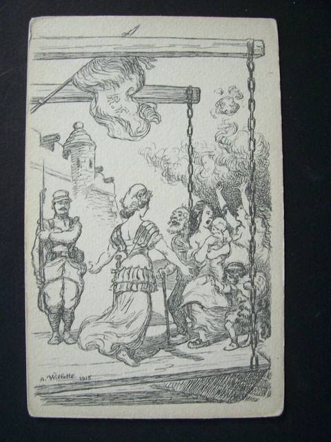CPA  - illustrateur : A. Willette (Journée Française du Secours National) - 1915