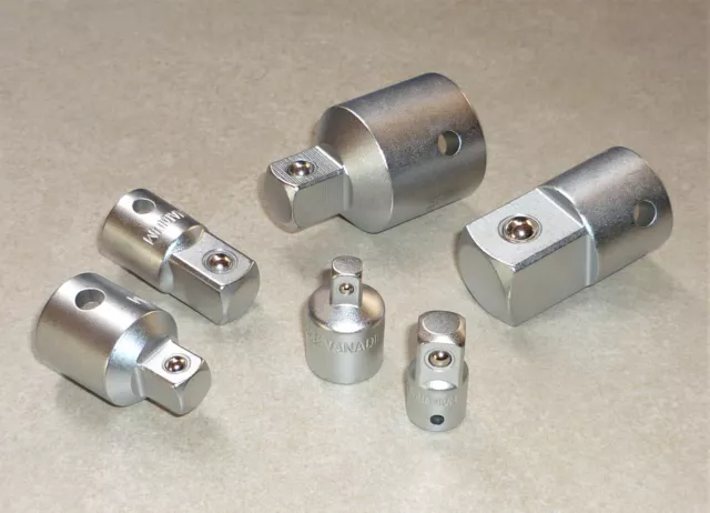 Adapter für Ratsche Knarre 1/4" 3/8" 1/2" 3/4" o. Satz 6tlg .Steckschlüssel Nuss