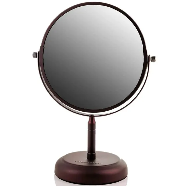 7'' Tabletop Vanity Makeup Mirror, 1X & 5X Magnification, Spinning Double Sided