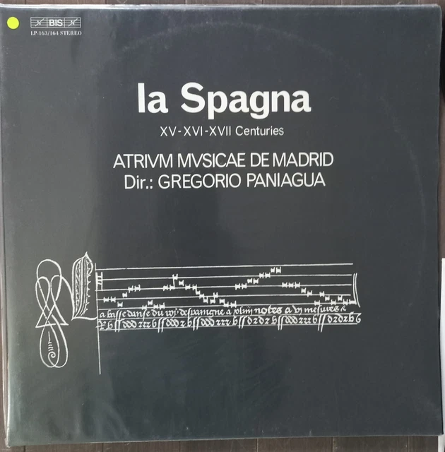 LP ATRIUM MUSICAE De Madrid Gregory Paniagua Tarentule