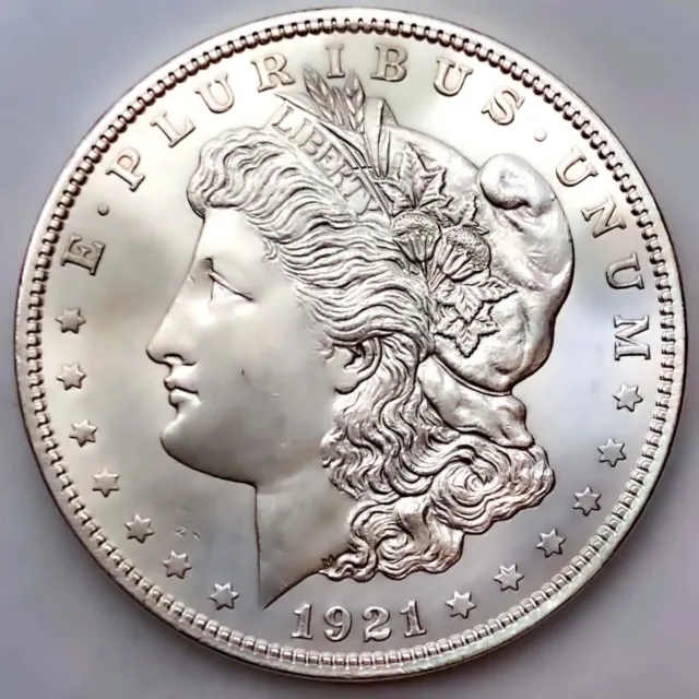 1921 Uncirculated Morgan Silver Dollar 90% $1 Coin Us #K721