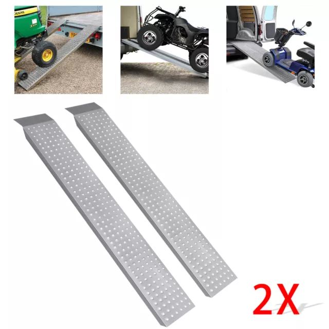 2 rampa di accesso rampa auto ausilio di accesso acciaio rampa di carico antiscivolo 400 kg