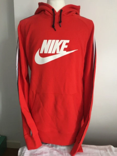grey and red nike hoodie