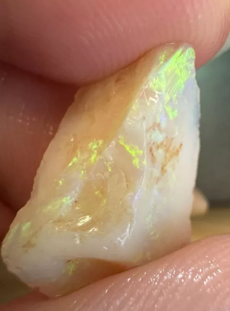 5.8 Carats Solid Rough Coober Pedy Opal Piece with Beautiful Colour