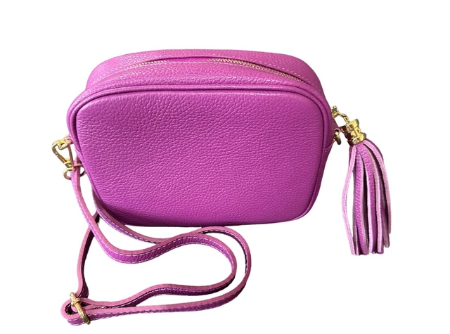 Italy leather bag crossbody - for travel or everyday NEW - 1 left