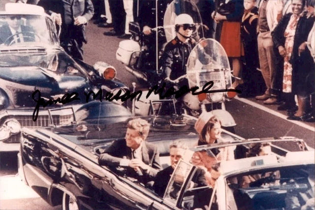 James Mason Moore Signed 4x6 Photo John F Kennedy Assassination Witness JFK Auto