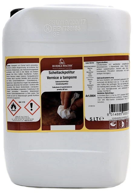 13,99 €/l abrazadera barniz para muebles barniz de alto brillo barniz de madera pulido rubio, negro, 5 L