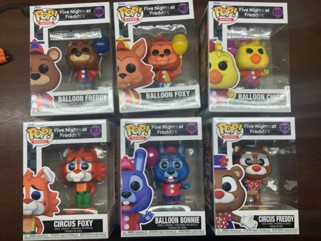 FUNKO POP FIVE Nights At Freddys Complete Set Circus HOT NEW! Chica foxy  Freddy $39.99 - PicClick