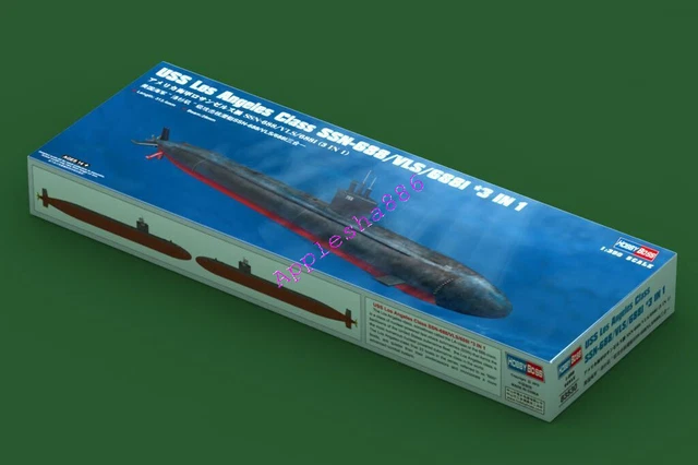 Maquette de Bateau en plastique USS Los Angeles SSN-688 1/350 Maquette de Bateau en plastique USS Los Angeles SSN-688 1/350