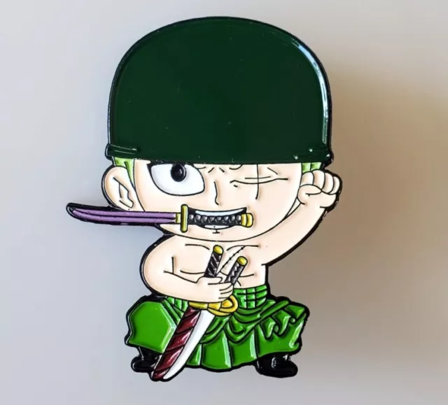 Rare Anime One Piece Zoro Enamel Metal Pin Badge Limited Gift