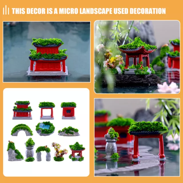 44 Pcs Micro Landscape Ornaments Micro Garden Landscaping Prop DIY Gardening 2