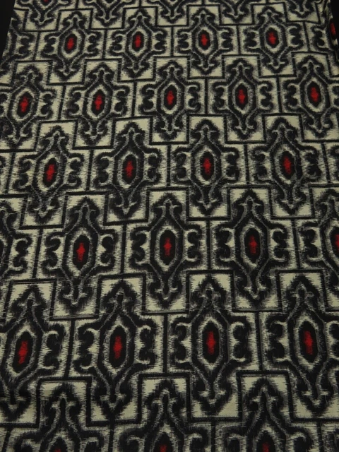 2H03z50 Vintage Japanese Kimono Silk MEISEN FABRIC Off-white   60.6"