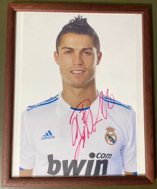 Cristiano Ronaldo signed(Foto Autografata/firmata) (COA) Real Madrid CR7