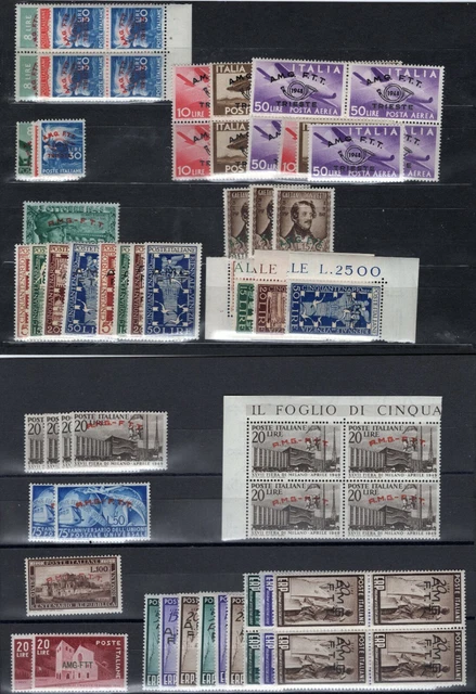 Italy Amg Vg Ftt Trieste Great Stock Enormous Catalogue Value All Perfect Mnh 4