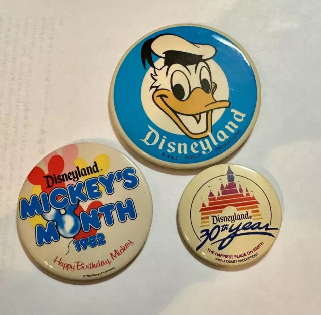 Assorted Disney Vintage Pinback Buttons