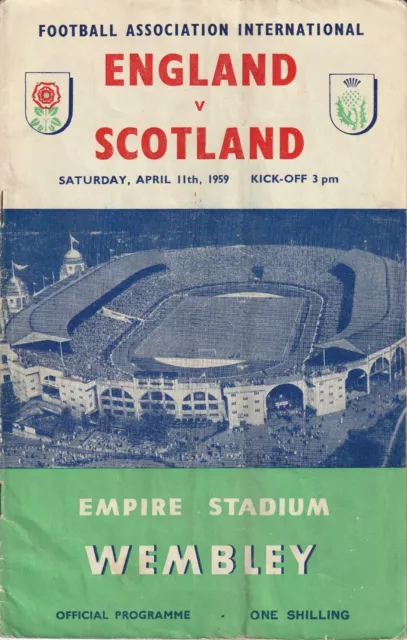 England v Scotland 11th April 1959 Football Programme @ Wembley Stadium