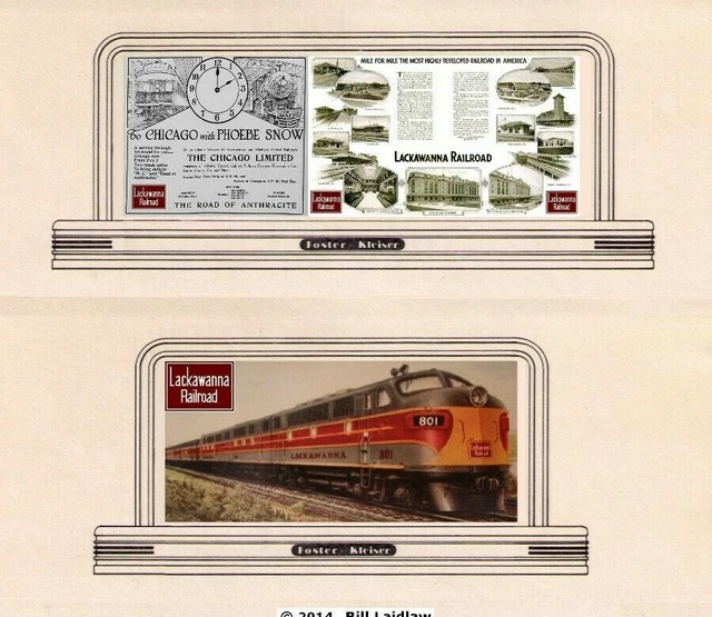 RAILROAD BILLBOARDS FOR On30 or HO scale, LACKAWANNA set 2 0.99